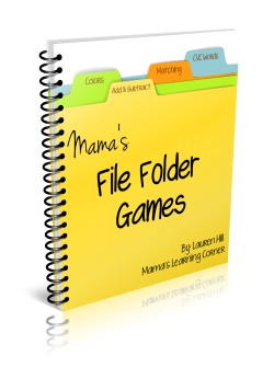 File Folder Games Ebook from Mama's Learning Corner
