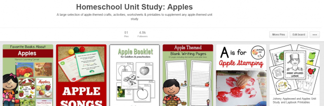 Pinterest Board: Unit Study on Apples - Mamas Learning Corner Pinterest Board: Unit Study on Apples