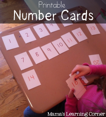 Printable Number Cards - Mamas Learning Corner