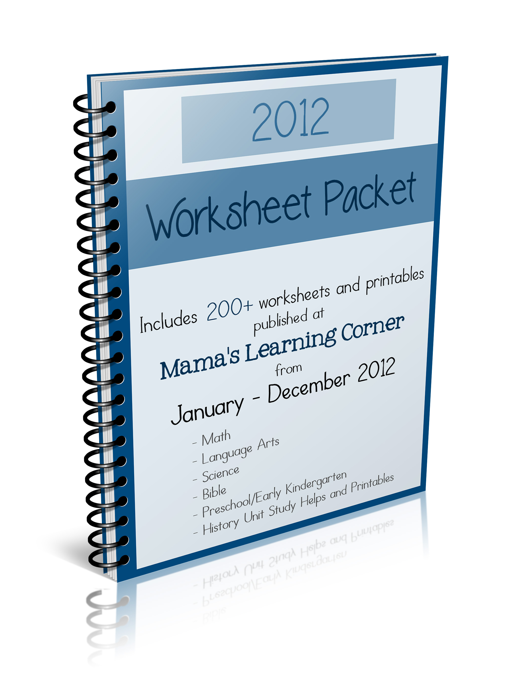 2012 Preschool And Early Kindergarten Worksheet Packet Mamas Learning Corner