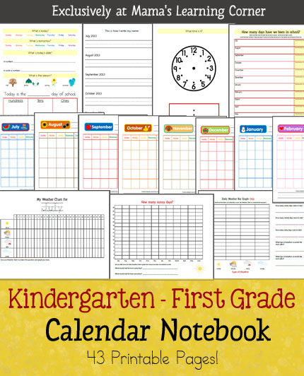 Free Preschool Calendar Printables