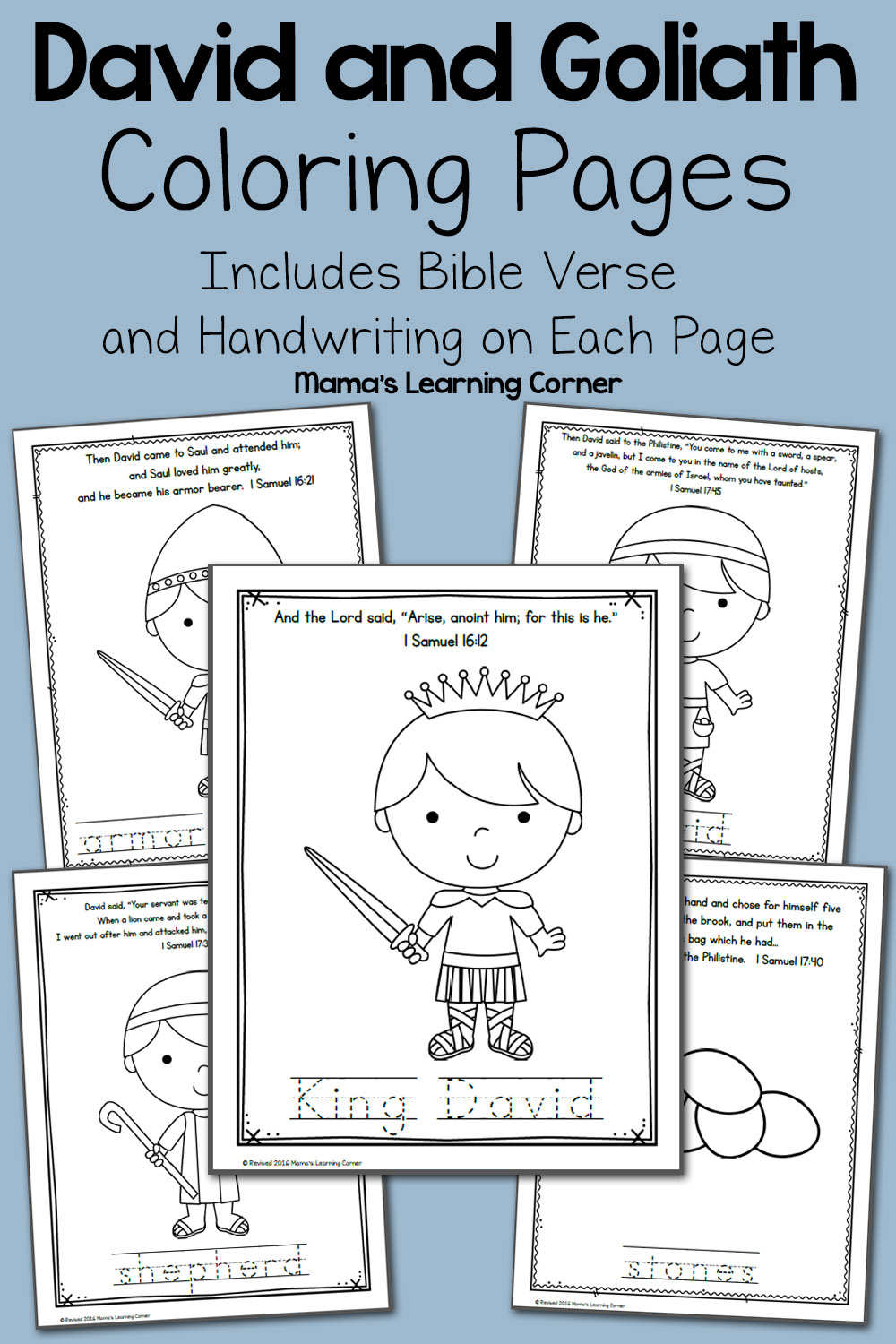 david and golieth bible coloring pages - photo #9