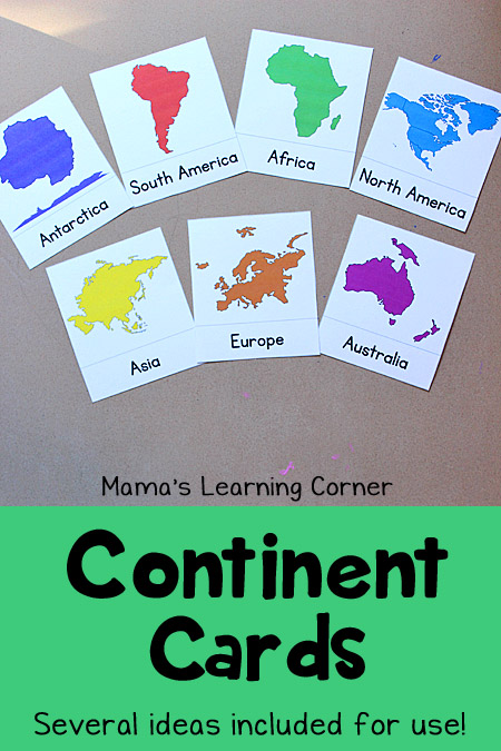 Learn the Continents: Free Printable! - Mamas Learning Corner