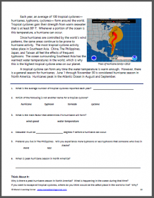 All About Hurricanes Resource Packet - Mamas Learning Corner
