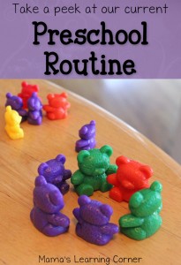 Our Preschool Routine