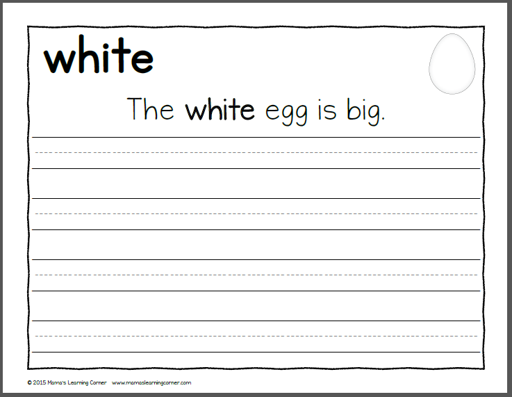 Printables First Grade Handwriting Worksheets handwriting worksheets for kids color words mamas learning corner words