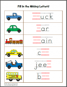 Transportation Worksheets - Mamas Learning Corner