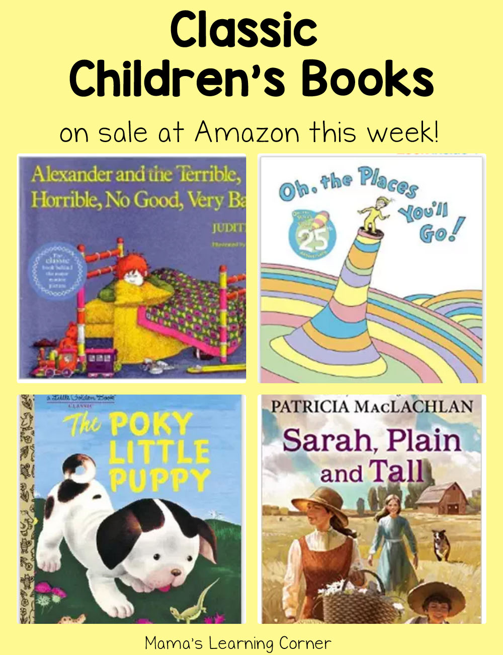 This Week's Children's Books on Sale Alexander, Sarah, Plain and Tall