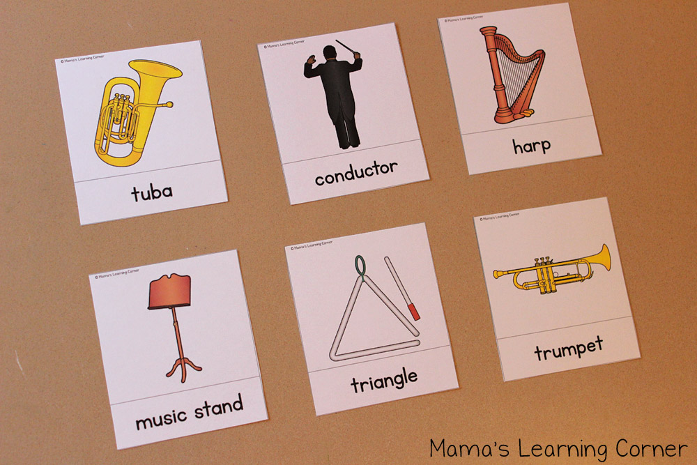 Orchestra Cards: Free Printable - Mamas Learning Corner Orchestra Cards: Free Printable