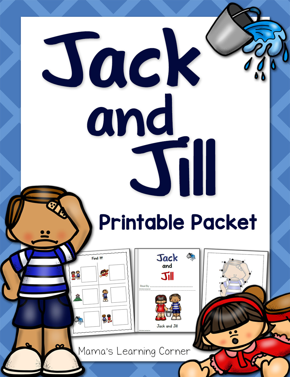 Jack and Jill Nursery Rhyme Packet - Mamas Learning Corner