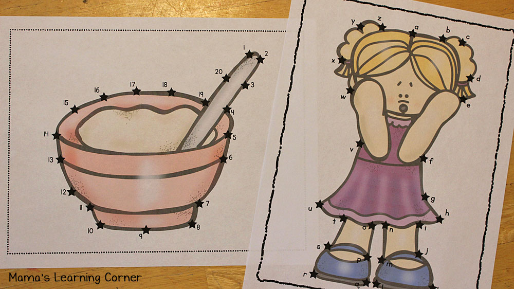 Little Miss Muffet Dot to Dot - Mamas Learning Corner Little Miss Muffet Dot to Dot