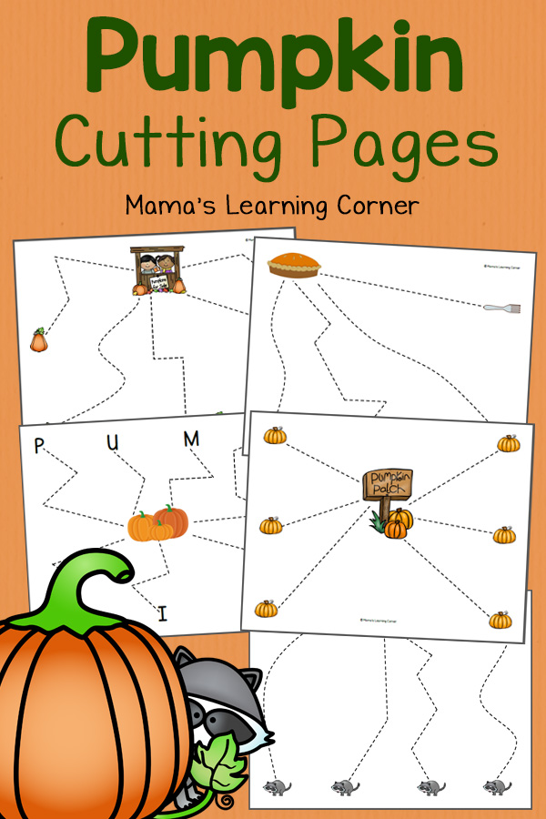 Pumpkin Cutting Pages - Mamas Learning Corner