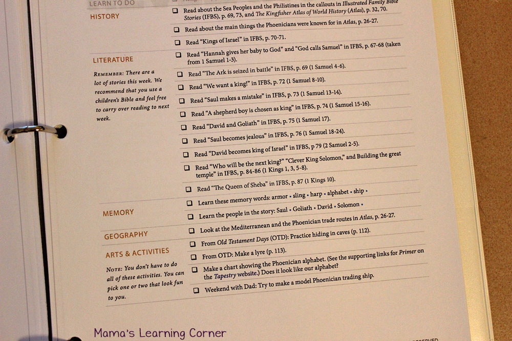 Tapestry Primer Handbook - Mamas Learning Corner Tapestry Primer Handbook