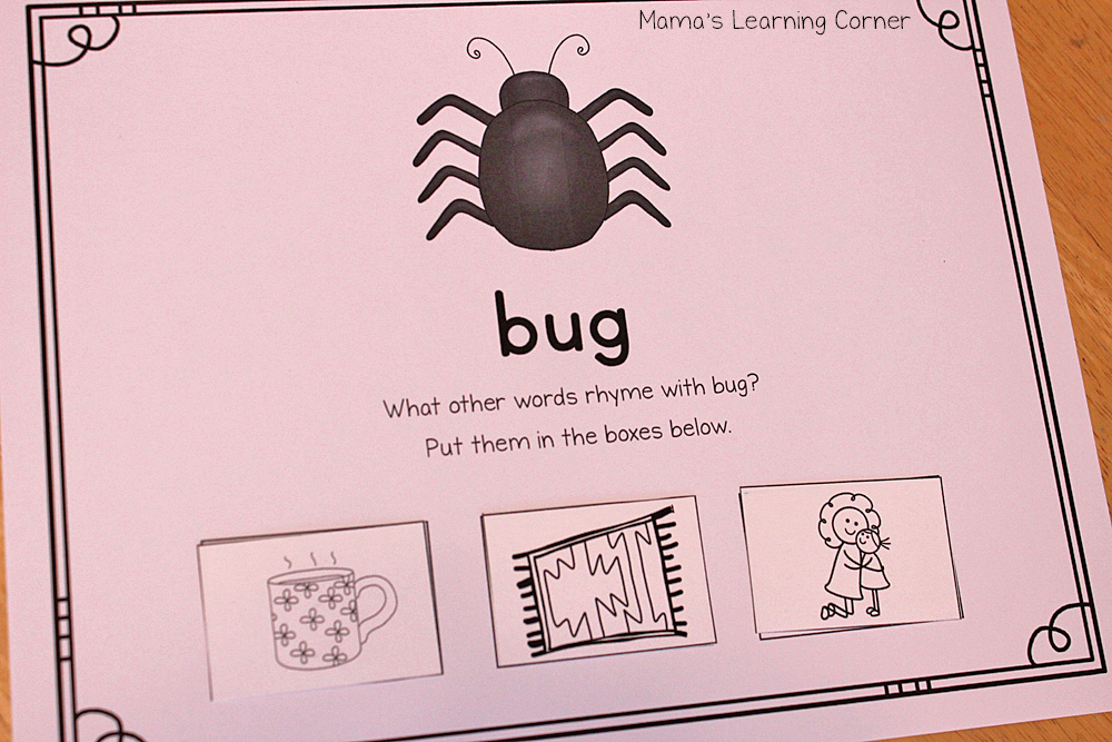 Printable Rhyming Mats - Mamas Learning Corner