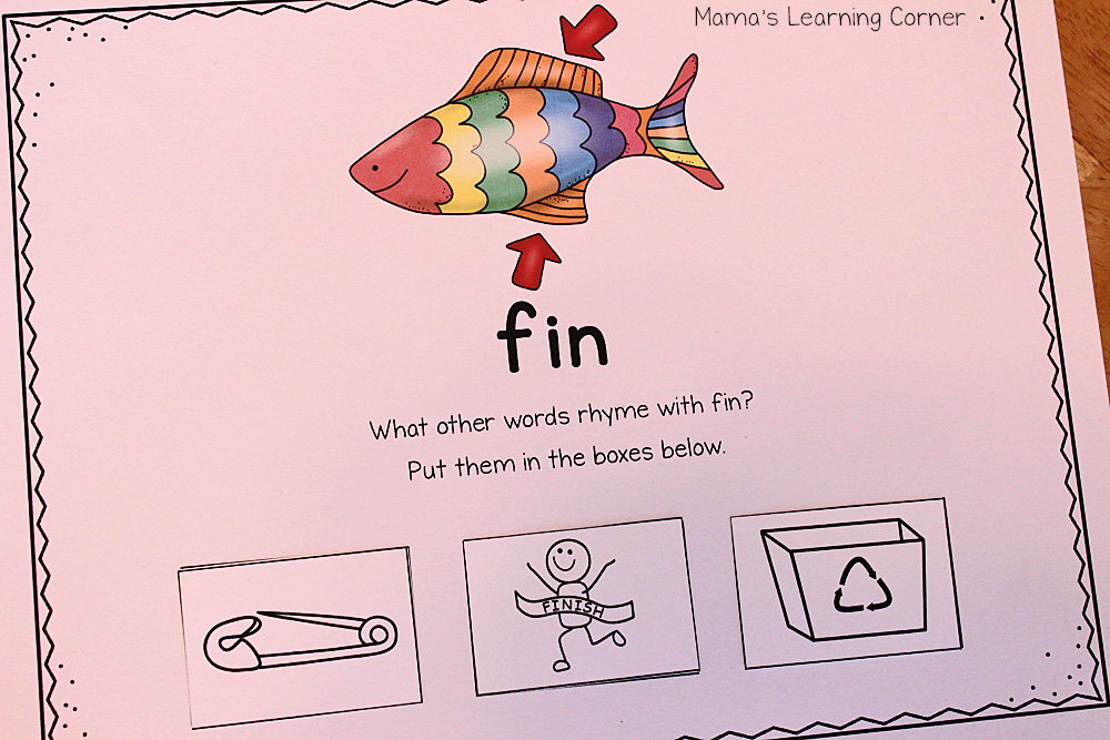 Printable Rhyming Mats - Mamas Learning Corner