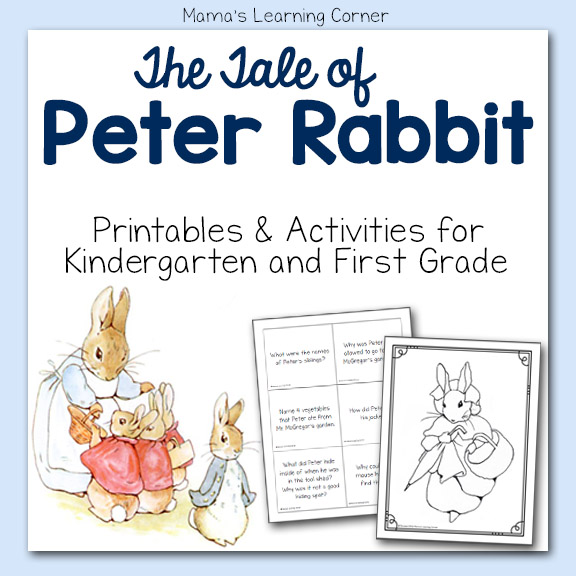 The Tale of Peter Rabbit Printables Mamas Learning Corner