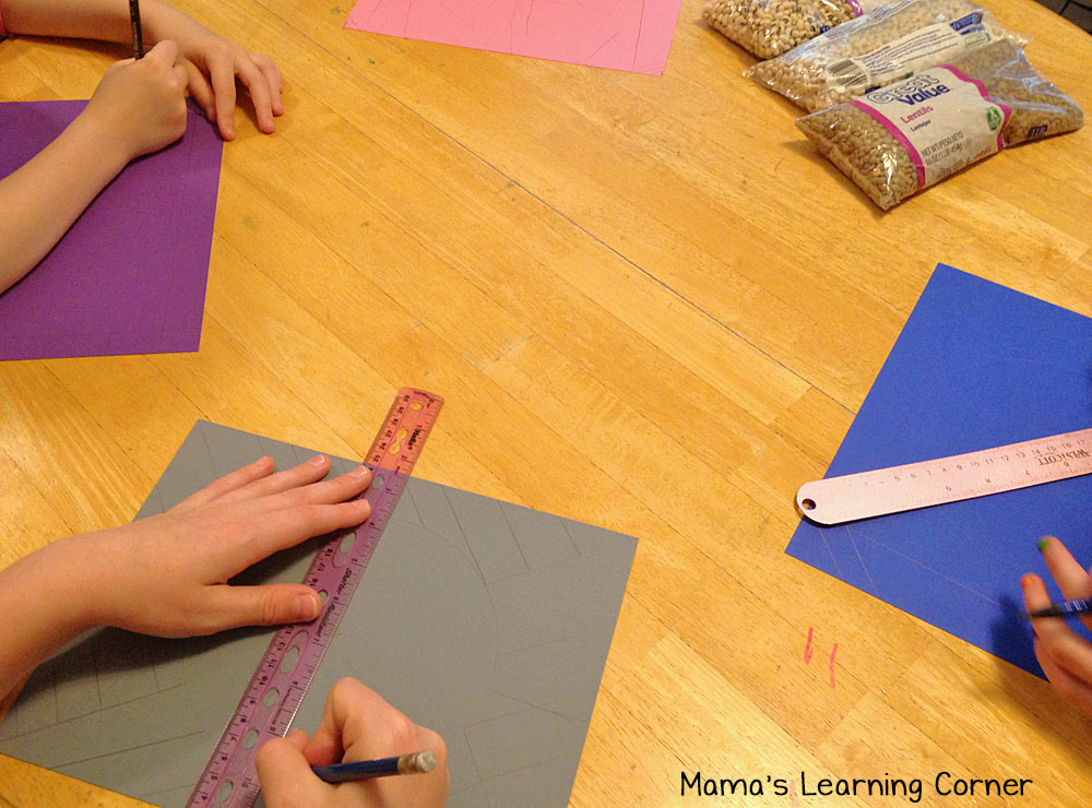 Creating a Mosaic: Drawing Angles - Mamas Learning Corner Creating a Mosaic: Drawing Angles