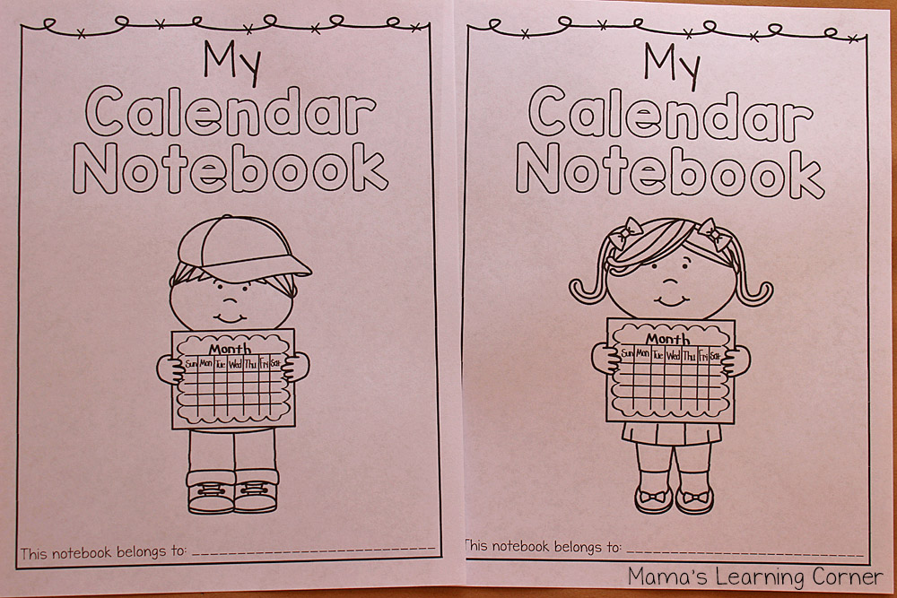 Kindergarten Calendar Notebook : Kindergarten first grade calendar notebook mamas Kindergarten Calendar Notebook : Kindergarten first grade calendar notebook mamas