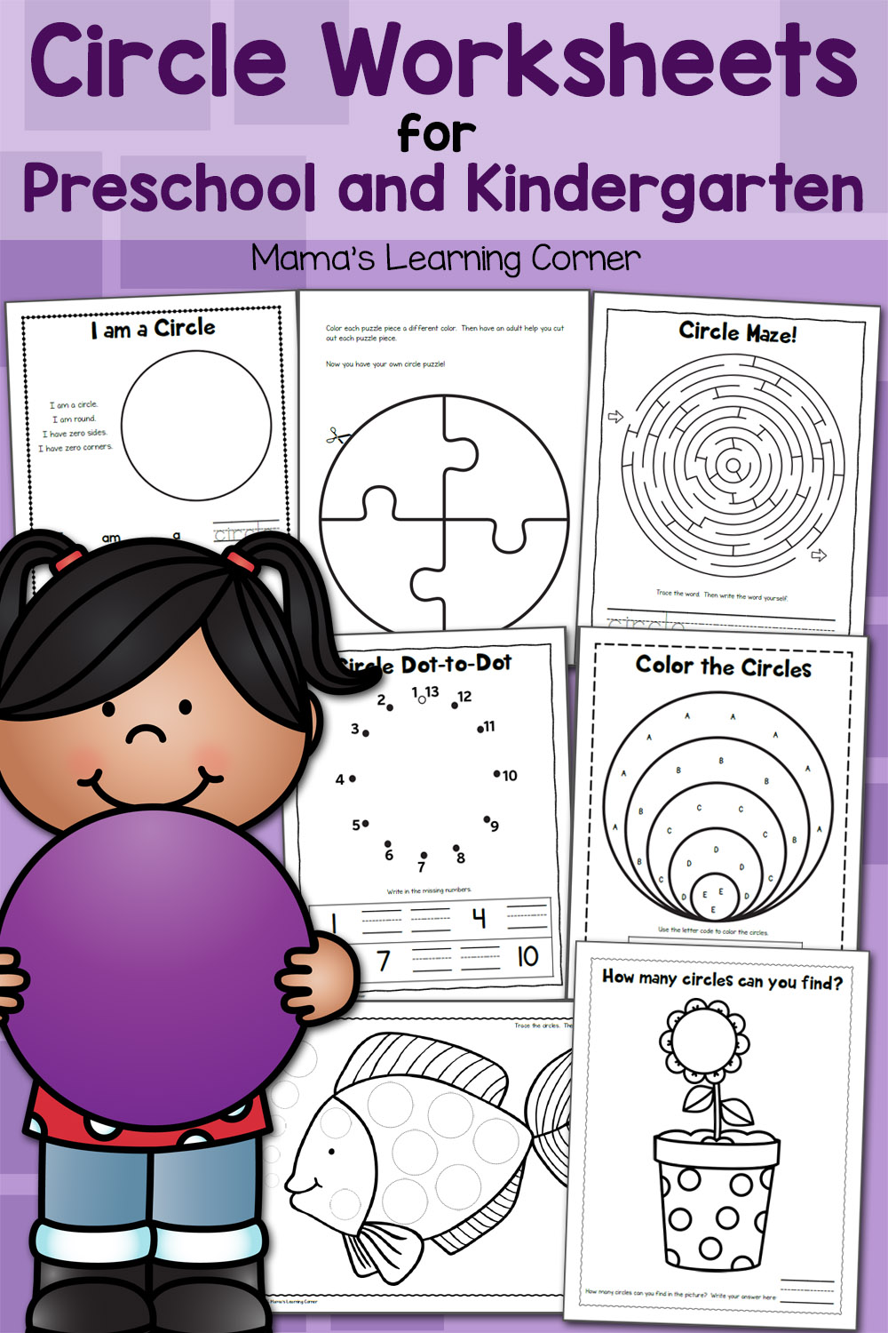 Circle Worksheets for Preschool and Kindergarten - Mamas Learning Corner