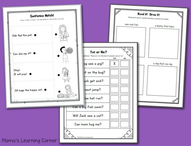 Kindergarten Phonics CVC Worksheets - Mamas Learning Corner Kindergarten Phonics CVC Worksheets