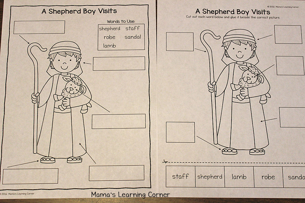 Nativity Label the Picture Worksheets - Mamas Learning Corner Nativity Label the Picture Worksheets