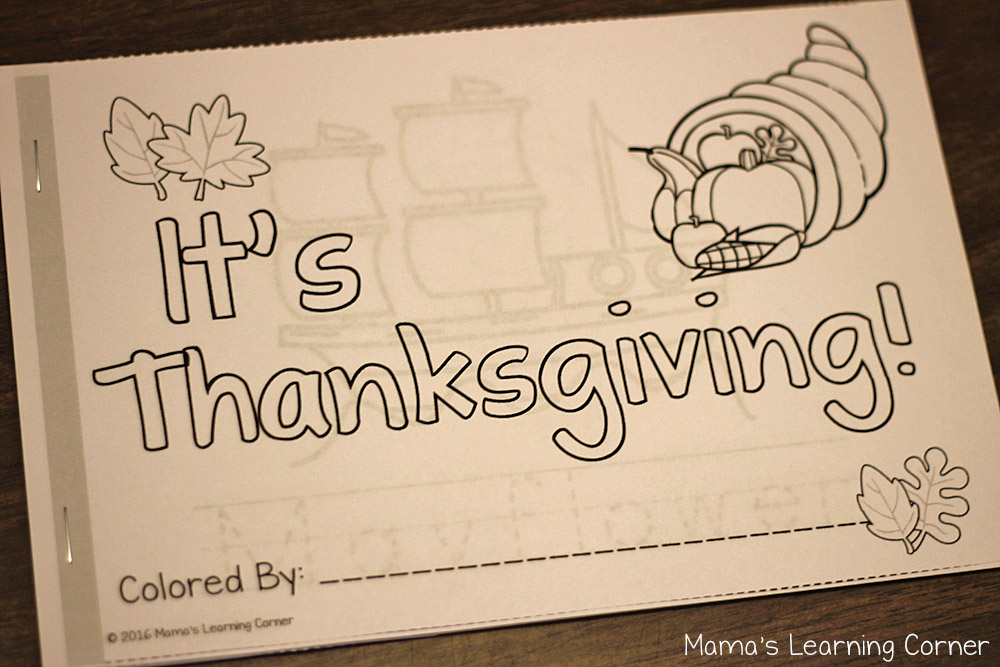 Thanksgiving Coloring Pages - Mamas Learning Corner Thanksgiving Coloring Pages
