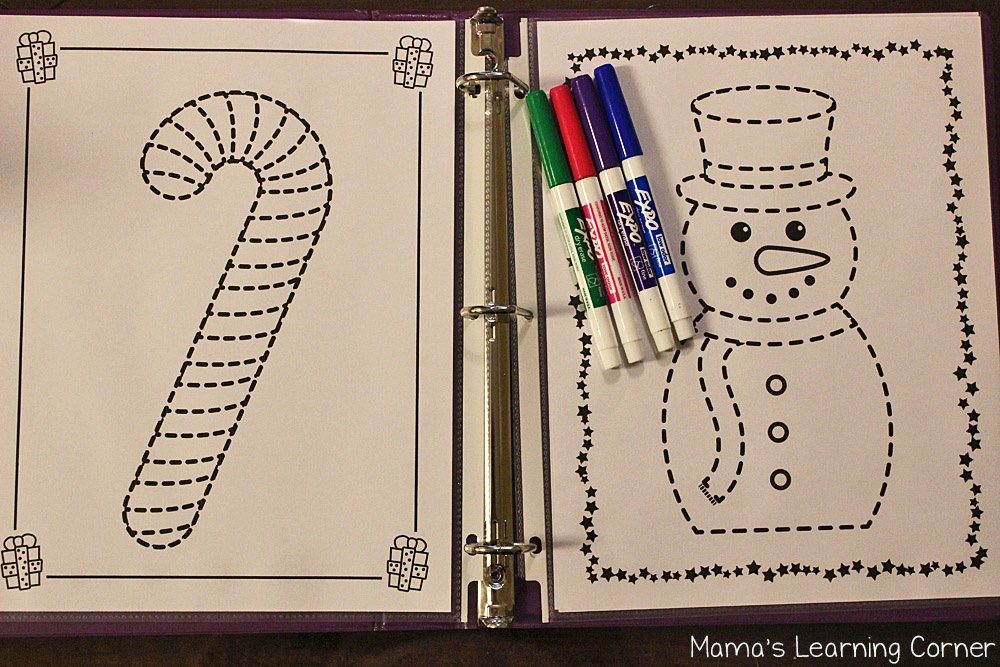 Christmas Fun Pages - Tracing Pages - Mamas Learning Corner Christmas Fun Pages - Tracing Pages