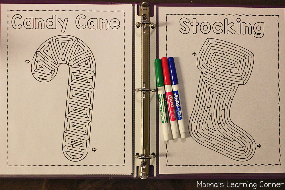 Christmas Fun Pages - Mazes - Mamas Learning Corner Christmas Fun Pages - Mazes