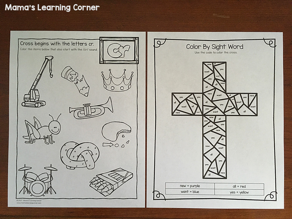 Christian Easter Worksheets for Kindergarten and First Grade - Mamas