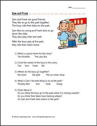 Worksheets 1st Grade Comprehension Worksheets 1st grade comprehension worksheets worksheet workbook site first reading worksheets