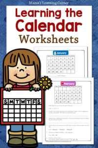 Learning the Calendar Worksheets