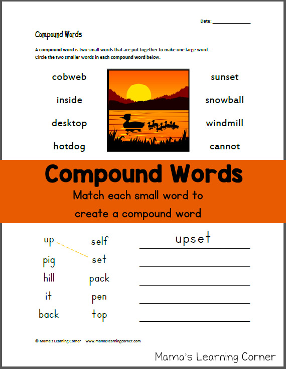 Compound Words Worksheet