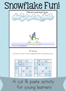 Snowflake Fun Scissor Skills