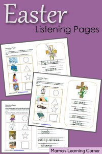 Easter Listening Pages - Help children stay engaged during the Worship Service!