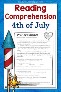 4th of July Reading Comprehension Worksheet