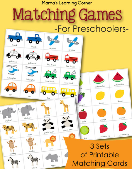 Here Is A Fun Printable Matching Game For Toddlers And Preschoolers 