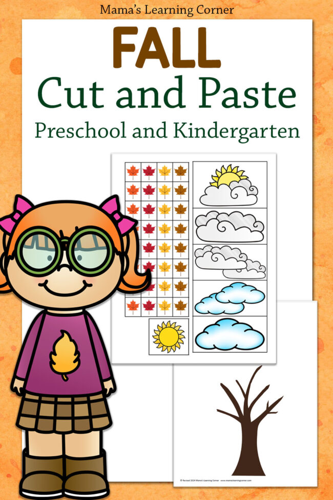 Fall Cut and Paste Activity Revised 2024 - Mamas Learning Corner Fall Cut and Paste Activity