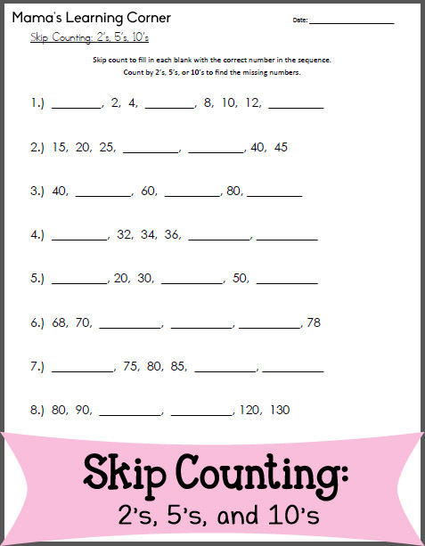 13 Best Images Of Math Worksheets Counting 1 20 Blank Printable 
