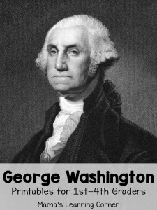 George Washington Worksheets for 1st through 4th Graders - Mamas Learning Corner George Washington Worksheets for 1st through 4th Graders