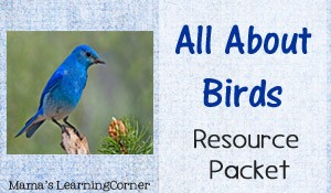All About Birds Resource Packet - Mama's Learning Corner - Mamas Learning Corner All About Birds Resource Packet - Mama's Learning Corner