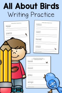Free Handwriting Practice: All About Birds!
