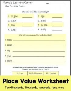 Place Value Practice