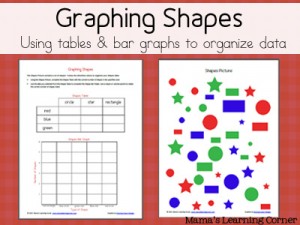 Graphing Shapes - Using a table and bar graph to organize data