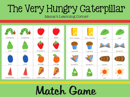 The Very Hungry Caterpillar Match Game