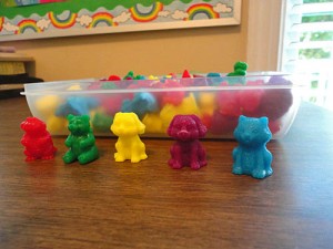 Animal themed math worksheets train