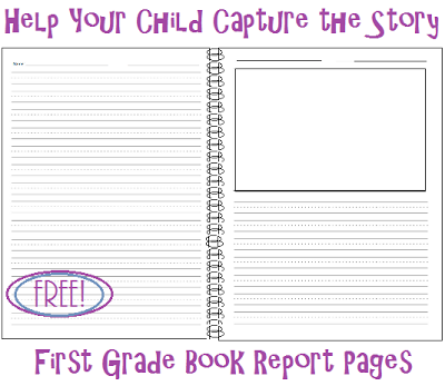First Grade Book Report Pages
