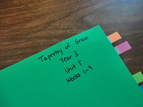 Tapestry of Grace Notebook