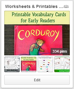 Worksheets and Printables for Preschool to Second Grades Pinterest Board