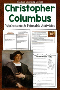 Christopher Columbus Worksheet Packet