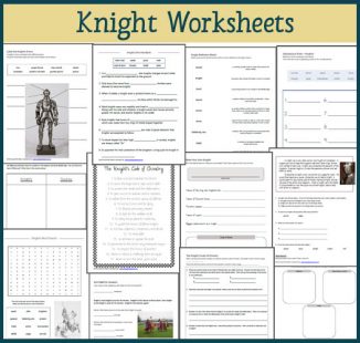 Knight Worksheets - Mamas Learning Corner